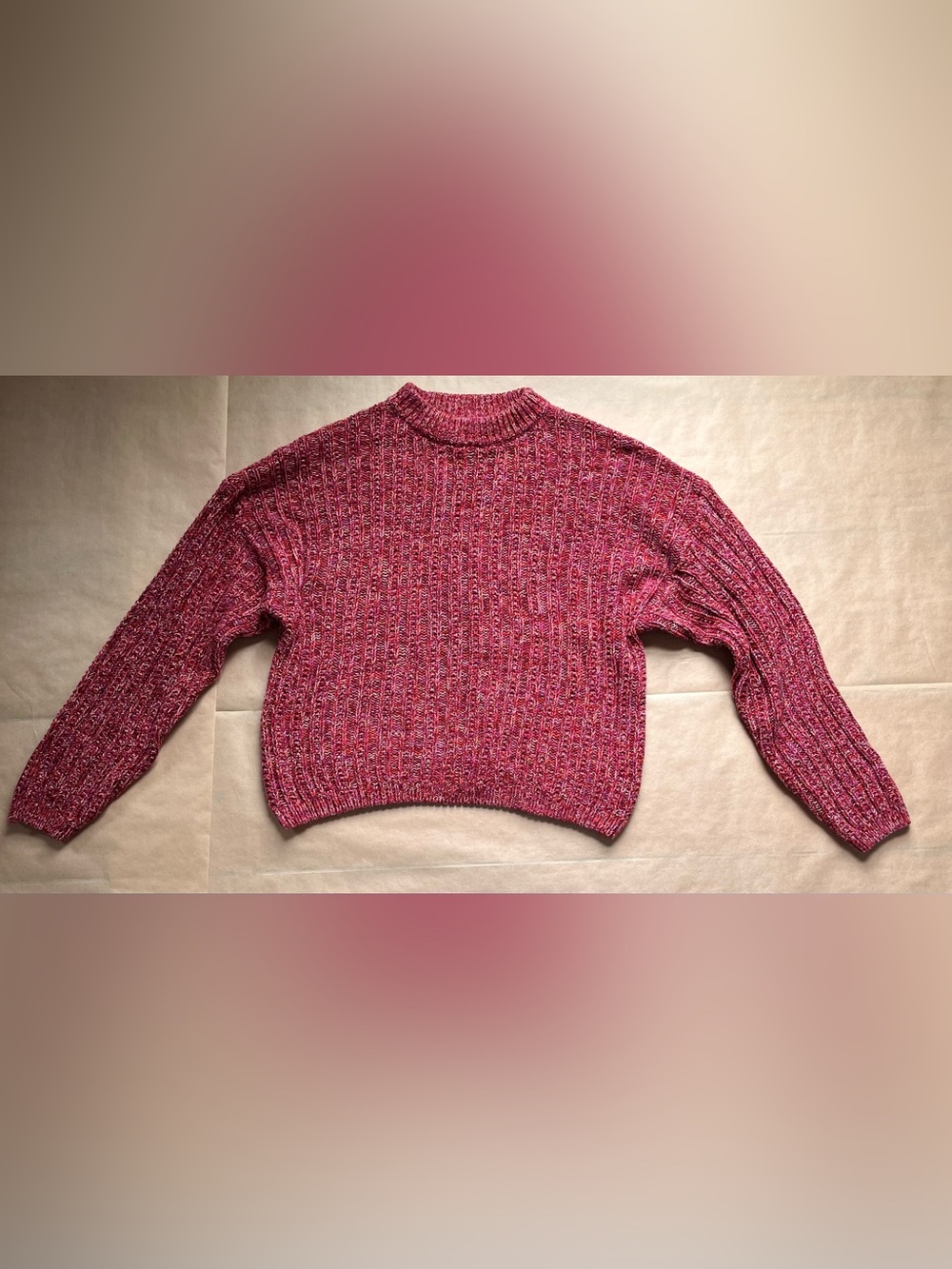 Universal Thread Pink Marled Crewneck Women’s Sweater